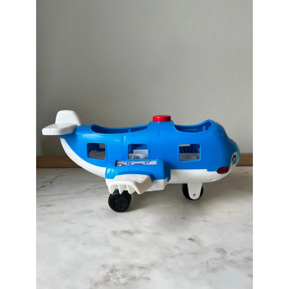 Fisher-Price Little People Travel Together Airplane Musical Toy Blue Jet Works